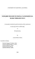 Cover page: Toward multifunctional nanoparticle-based therapeutics