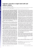 Cover page: Turbulent convection in liquid metal with and without rotation