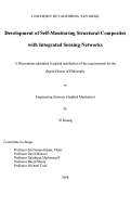 Cover page: Development of self-monitoring structural composites with integrated sensing networks