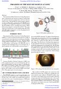 Cover page: Progress on the MICE RF module at LBNL