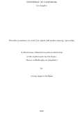 Cover page: Prosodic prominence in vowel perception and spoken language processing