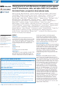 Cover page: Clinical severity of, and effectiveness of mRNA vaccines against, covid-19 from omicron, delta, and alpha SARS-CoV-2 variants in the United States: prospective observational study