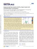 Cover page: Reciprocal Salt Flux Growth of LiFePO4 Single Crystals with Controlled Defect Concentrations