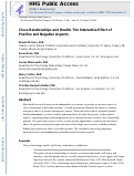 Cover page: Close relationships and health: The interactive effect of positive and negative aspects