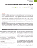 Cover page: Disorders of Microtubule Function in Neurons: Imaging Correlates