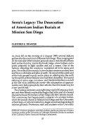 Cover page: Serra's Legacy: The Desecration of American Indian Burials at Mission San Diego