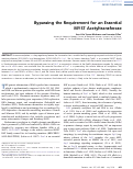 Cover page: Bypassing the Requirement for an Essential MYST Acetyltransferase