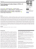 Cover page: Psychological and physiological effects of extended DMT.