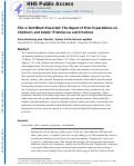 Cover page: This Is Not What I Expected: The Impact of Prior Expectations on Children’s and Adults’ Preferences and Emotions