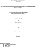 Cover page: The Role of Social Capital and Collaborative Negotiations in Multiple Species Habitat Conservation Plans