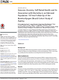 Cover page: Genomic Ancestry, Self-Rated Health and Its Association with Mortality in an Admixed Population: 10 Year Follow-Up of the Bambui-Epigen (Brazil) Cohort Study of Ageing