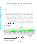 Cover page: Optimal Download Cost of Private Information Retrieval for Arbitrary Message Length