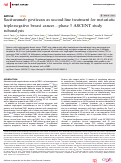 Cover page: Sacituzumab govitecan as second-line treatment for metastatic triple-negative breast cancer—phase 3 ASCENT study subanalysis