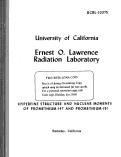 Cover page: HYPERFINE STRUCTURE AND NUCLEAR MOMENTS OF PROMETHIUM -147 AND PROMETHIUM -151