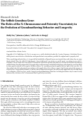 Cover page: The Selfish Grandma Gene: The Roles of the X-Chromosome and Paternity Uncertainty in the Evolution of Grandmothering Behavior and Longevity