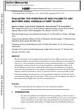 Cover page: EVALUATING THE HYDRATION OF HIGH VOLUME FLY ASH MIXTURES USING CHEMICALLY INERT FILLERS.