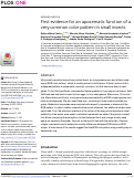 Cover page: First evidence for an aposematic function of a very common color pattern in small insects