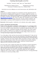 Cover page of Visualizing Global Inequality on the Web