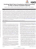 Cover page: Centrifuge Model Tests of Liquefaction-Induced Downdrag on Piles in Uniform Liquefiable Deposits