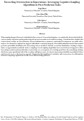 Cover page: Unraveling Overreaction in Expectations: Leveraging Cognitive Sampling Algorithms in Price Prediction Tasks