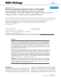 Cover page: Extensive population genetic structure in the giraffe