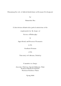 Cover page: Examining the role of Judicial Institutions in Economic Development