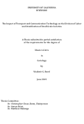 Cover page: The Impact of Information Systems and Transportation on the Division of Labor and Stratification of Small-Scale Societies