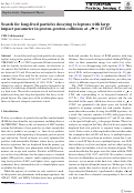 Cover page: Search for long-lived particles decaying to leptons with large impact parameter in proton–proton collisions at s=13Te