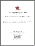 Cover page: Flexible Manufacturing Networks and the Welfare of Workers