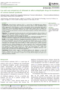 Cover page: Use and cost comparison of clobazam to other antiepileptic drugs for treatment of Lennox-Gastaut syndrome