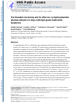 Cover page: Fractionated oral dosing and its effect on cyclophosphamide pharmacokinetics in dogs with high‐grade multicentric lymphoma