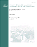 Cover page: Escalation Rates in Energy Savings Performance Contracts: