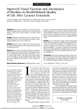 Cover page: Improved Visual Function and Attenuation of Declines in Health-Related Quality of Life After Cataract Extraction