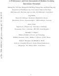 Cover page: Performance and Cost Assessment of Machine Learning Interatomic Potentials