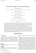 Cover page: Pacific Decadal Variability: Paced by Rossby Basin Modes?