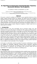 Cover page: An Algorithm for Empirically Informed Random Trajectory Generation Between Two Endpoints