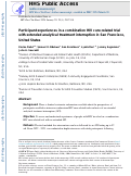 Cover page: Participant experiences in a combination HIV cure-related trial with extended analytical treatment interruption in San Francisco, United States