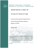 Cover page: Health Hazards in Indoor Air