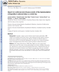 Cover page: Impact on cardiovascular disease events of the implementation of Argentina's national tobacco control law