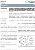 Cover page: Synergistic Brønsted/Lewis acid catalyzed aromatic alkylation with unactivated tertiary alcohols or di- tert -butylperoxide to synthesize quaternary carbon centers