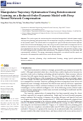 Cover page: Manipulator Trajectory Optimization Using Reinforcement Learning on a Reduced-Order Dynamic Model with Deep Neural Network Compensation