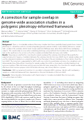 Cover page: A correction for sample overlap in genome-wide association studies in a polygenic pleiotropy-informed framework.