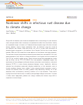 Cover page: Nonlinear shifts in infectious rust disease due to climate change