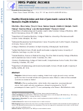 Cover page: Healthy lifestyle index and risk of pancreatic cancer in the Women’s Health Initiative