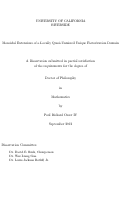 Cover page: Monoidal Extensions of a Locally Quasi-Unmixed Unique Factorization Domain