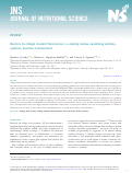 Cover page: Barriers to college student food access: a scoping review examining policies, systems, and the environment.