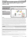 Cover page: A multiple-tissue-specific magnetic resonance imaging model for diagnosing Parkinson’s disease: a brain radiomics study