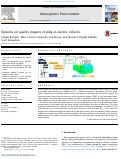 Cover page: Episodic air quality impacts of plug-in electric vehicles