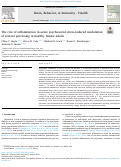 Cover page: The role of inflammation in acute psychosocial stress-induced modulation of reward processing in healthy female adults.