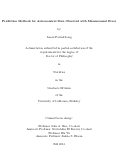 Cover page: Prediction Methods for Astronomical Data Observed with Measurement Error